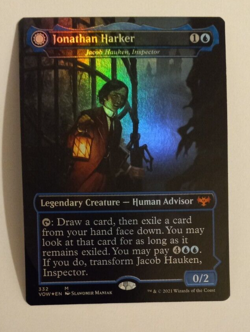 Jonathan Harker Borderless Showcase FOIL NM Crimson Vow Magic the Gathering MTG - Image 1