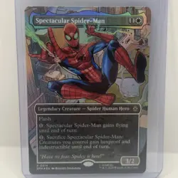 Spectacular Spider-Man (Borderless) Marvel's Spider-Man Foil Magic Mtg Full Art - Image 1
