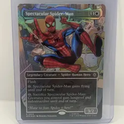 Spectacular Spider-Man (Borderless) Marvel's Spider-Man Foil Magic Mtg Full Art - Image 2