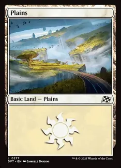 1x Plains (#277) - Foil NM Eng MTG - Aetherdrift - Image 1