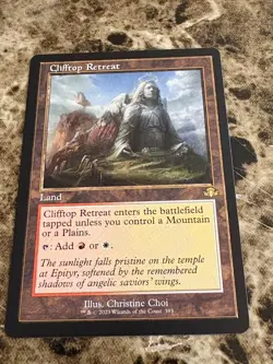 CLIFFTOP RETREAT Magic MTG Dominaria Remastered Retro - Image 1