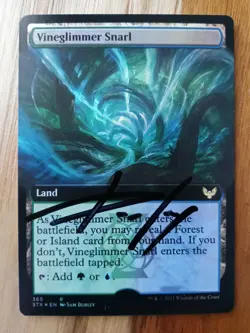 Vineglimmer Snarl FOIL ARTIST PROOF Signed by Sam Burley MTG - Image 1