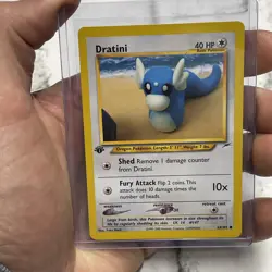 Pokemon 1st Edition Dratini 63/105 - Neo Destiny - Near Mint Pokemon NM Common - Image 1