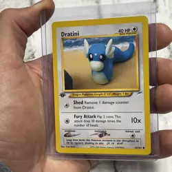 Pokemon 1st Edition Dratini 63/105 - Neo Destiny - Near Mint Pokemon NM Common - Image 2