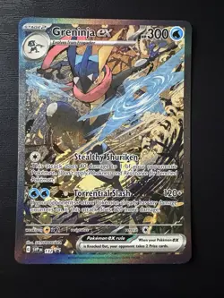 Pokemon TCG Greninja EX 132 Shrouded Fable Special Illustration Promo Card - Image 1
