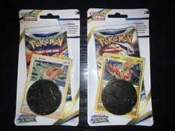 Pokemon BRILLIANT STARS Eevee & Flapple Checklane Blister Packs Set Of 2 Sealed - Image 1