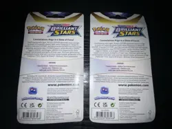 Pokemon BRILLIANT STARS Eevee & Flapple Checklane Blister Packs Set Of 2 Sealed - Image 2