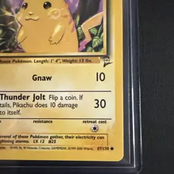 Pikachu 87/130 Near Mint Pokemon Base Set 2 WOTC Common - Image 4