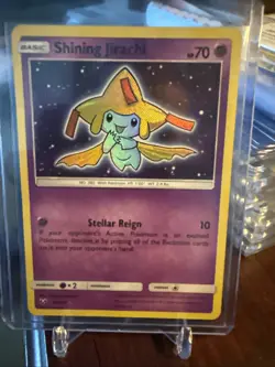 Pokemon TCG Shining Jirachi Shining Legends 42/73 Holo Shiny Holo Rare - Image 1