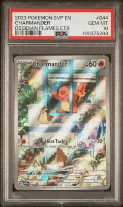 2023 POKEMON SVP EN-SV BLACK STAR PROMO #044 CHARMANDER PSA 10 - Image 1