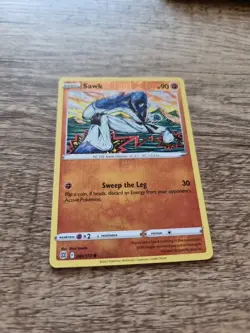 Pokemon Sawk 081/172 Brilliant Stars Reverse Holo Common - Image 1