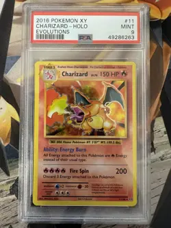 2016 Pokemon XY Evolutions 11 Charizard Holo PSA 9 49286263 Wasteland Vault - Image 1