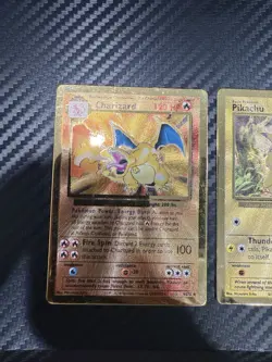 2021 Pokemon Celebrations UPC Gold Metal Charizard and Pikachu See Photos - Image 2