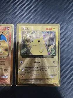 2021 Pokemon Celebrations UPC Gold Metal Charizard and Pikachu See Photos - Image 3