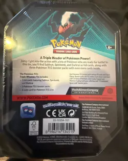 FACTORY SEALED-Pokemon TCG: Darkrai Triple Whammy Collector's Tin-BRAND NEW - Image 2