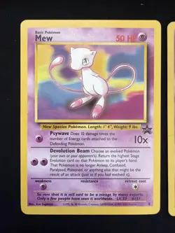 Mew Mewtwo 8 14 Black Star Promo Rare Pokemon Cards - Image 2
