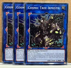 3x Cosmic Tree Irmistil [INFO-EN051] 1st Edition Mint Yu-Gi-Oh! Playset - Image 1