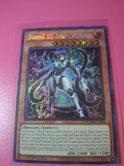 DoomZ XII Zero - Drastea 1st Edition Secret Rare DOOD-EN008 Yu-Gi-Oh! N.M - Image 2