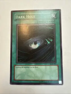 Yu-Gi-Oh QDark Hole LOB-052 Super Rare Unlimited SPELL 2003 BPT Tin LP - PL - Image 1