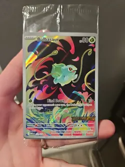 Pokemon TCG: SEALED Bulbasaur Foil Card #133/132 Mega Evolution Stamped Promo - Image 1