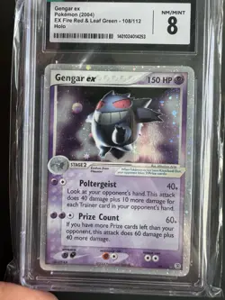 CGC 8 Gengar ex 2004 EX Fire Red & Leaf Green 108/112 Holo Pokemon Card PSA - Image 1