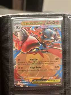 Mega Lucario Ex Mega Evolution 077/132 Pokemon Card Pokemon - Image 1