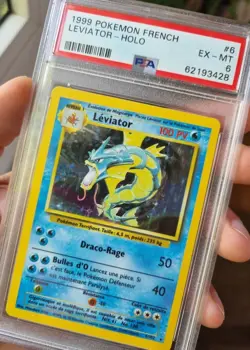 PSA 6 - Leviator Holo Set de Base 6/102 Francais Pokemon Card 1999 - Image 1