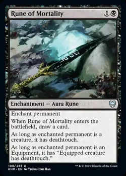 Rune of Mortality - Light Play MTG Kaldheim - Image 1