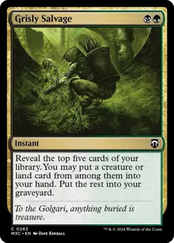 Grisly Salvage 263 MTG Commander M3C Common NP - Image 1