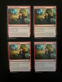 CATHARTIC REUNION x4 [Ikoria] Near Mint Magic MTG Cards - Image 1