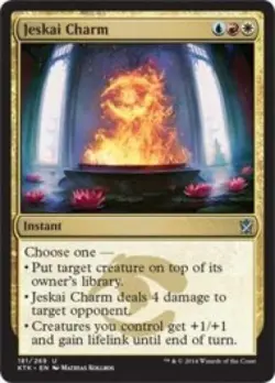 Jeskai Charm -Foil Light Play MTG Khans of Tarkir - Image 1