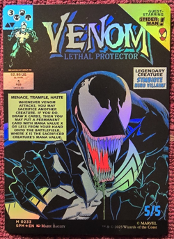 Venom Lethal Protector/Eddie Brock MTG Spider-Man Mythic Borderless Foil 233 M - Image 1