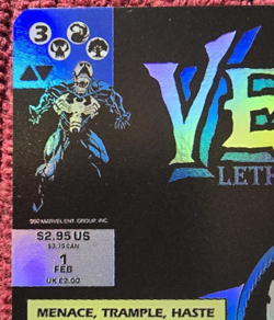Venom Lethal Protector/Eddie Brock MTG Spider-Man Mythic Borderless Foil 233 M - Image 2