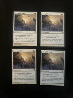 Intangible Virtue x4 [Innistrad] LP MTG Magic the Gathering Cards - Image 1
