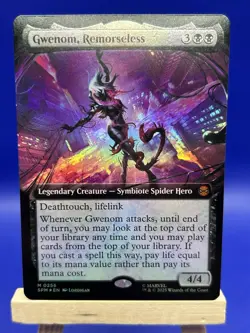 MTG Marvel's Spider-Man Gwenom, Remorseless (Extended Art) FOIL Mythic #0256 - Image 1