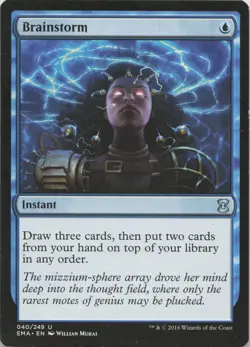 Brainstorm U Eternal Masters 40 LP-MP MTG - Image 1