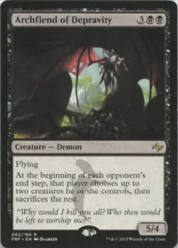 Archfiend of Depravity R Fate Reforged 62 LP-MP MTG - Image 1