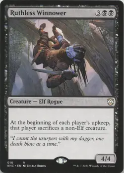 Ruthless Winnower R Commander: Kaldheim 10 LP-MP MTG - Image 1