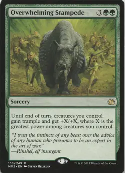 Overwhelming Stampede R Modern Masters 2015 153 LP-MP MTG - Image 1