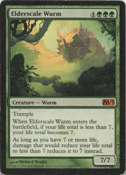 Elderscale Wurm M Magic 2013 (M13) 167 LP-MP MTG - Image 1