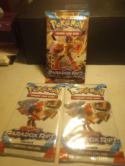 Paradox Rift - Scarlet & Violet - Pokemon Booster Pack + 2 Fun Packs - Image 1