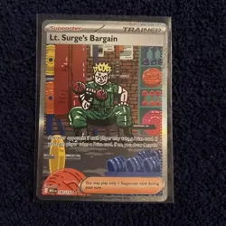 Lt. Surge's Bargain (Special Illustration Rare) 185/132 - Mega Evolution Pokemon - Image 1