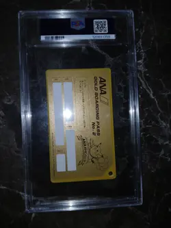 1998 ANA POKEMON JET GOLD BOARDING PASS PSA 10 GEM MINT MEW POCKET MONSTERS PM - Image 3
