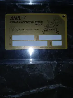 1998 ANA POKEMON JET GOLD BOARDING PASS PSA 10 GEM MINT MEW POCKET MONSTERS PM - Image 4