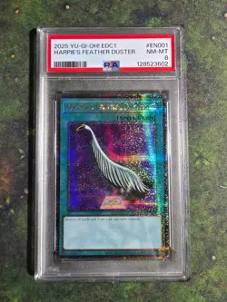 HARPIE'S FEATHER DUSTER ALTERNATE ART PROMO EDC1-EN001 YUGIOH 2025 ENGLISH-PSA 8 - Image 1