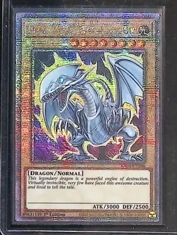 Blue-Eyes White Dragon RA04-EN108 MP22 ART Quarter Century Secret Rare Yugioh - Image 2