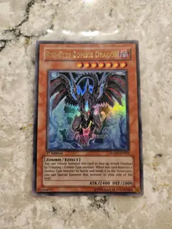 Yugioh - Red-Eyes Zombie Dragon SDZW-EN001 1st Edition Ultra Rare LP - Image 1