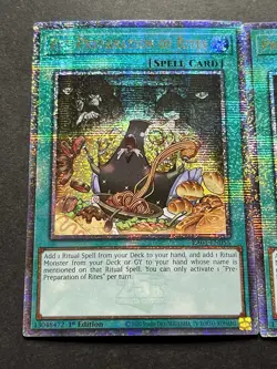 3x Pre-Preparation Of Rites | RA01-EN055 | Quarter Century Secret Rare | YuGiOh! - Image 3
