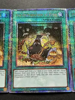 3x Pre-Preparation Of Rites | RA01-EN055 | Quarter Century Secret Rare | YuGiOh! - Image 5
