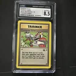 CGC 8.5 NM/MINT + Computer Error Black Star Promo 16 Pokemon Card psa - Image 1